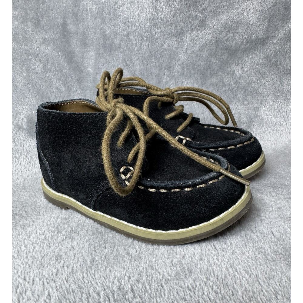 Janie and Jack Toddler Boys Suede Chukka Boots Navy Blue Size 5